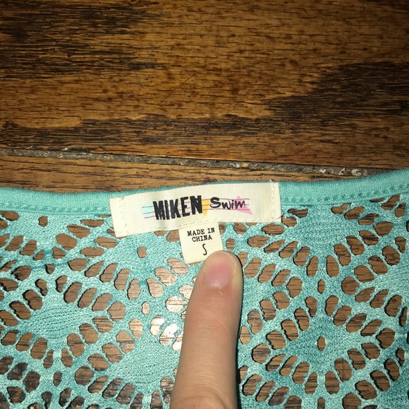 Teal swimsuit cover - Picture 2 of 2